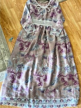 Pakistani/ Indian flower printed dress